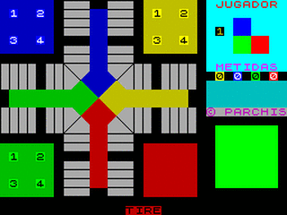 ZX GameBase Parchís MicroHobby 1987